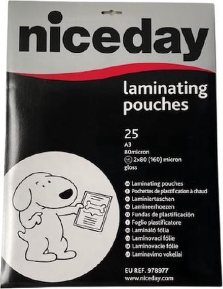 Niceday Lamineerhoezen A3-formaat 2 x 80 (160) micron - 25 stuks
