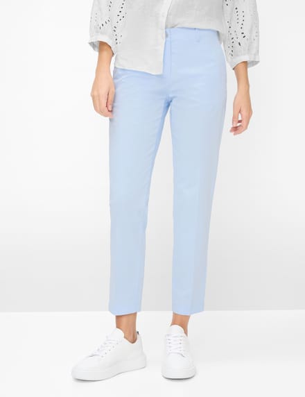 Brax Dames Chino  Style MARON S, lichtblauw, maat 50L