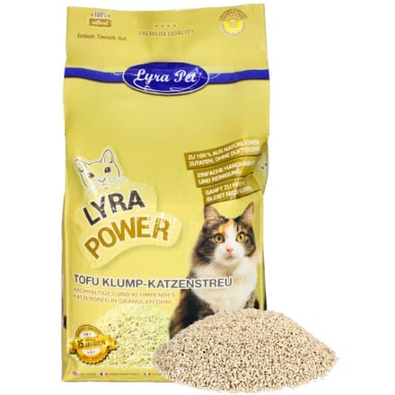 7,5 kg Lyra Pet® Tofu kattenbakvulling klonterend