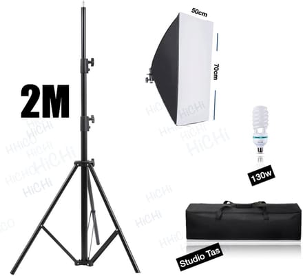 HiCHiCO Softbox Studiolamp - Fotografie Softbox Studioflitsers Complete Set met Draagtas