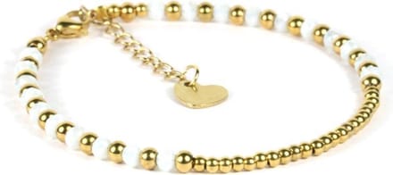 Heaven Eleven - dames - Enkelbandjes - Goud - RVS - 2mm - verstelbaar 23cm + 4cm