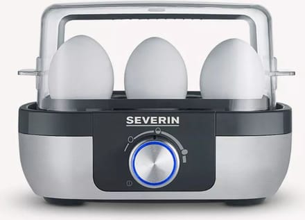 Severin EK 3169 Eierkoker – Voor 6 eieren – Pocheerinzet – Elektronische kooktijdregeling
