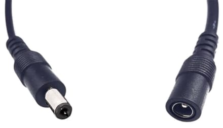 DC Splitter Kabel 5,5 mm x 2,1 mm voor LED Strip en CCTV Camera - 1 naar 4 Aansluiting