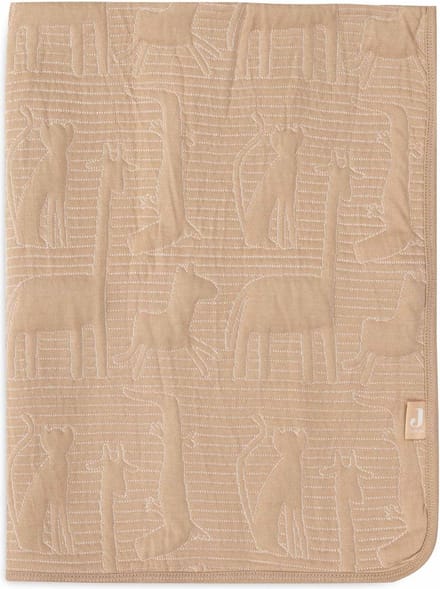 Jollein Deken Ledikant 100x150cm Jungle Jambo Biscuit/Oatmeal