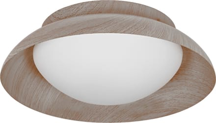 LEDVANCE ORBIS MILAN plafondlamp 305mm, houtkleur, 2XE27