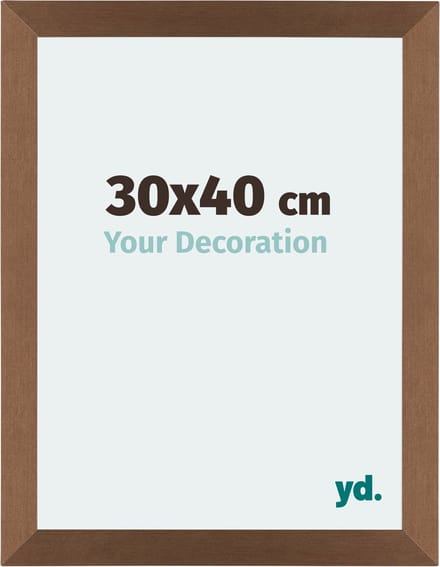 Your Decoration - Fotolijst 30x40 cm - MDF - Koper Decor - Mura