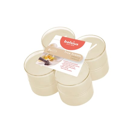 Bolsius Maxi Geur Theelichten Vanille - 8 Stuks