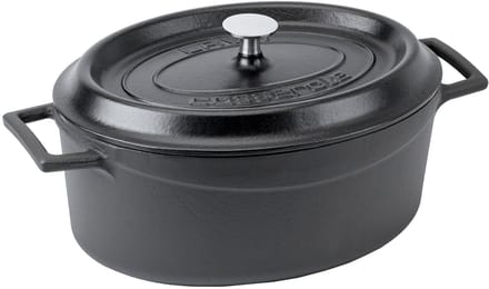 Lava - Casserole Ovaal Matt Black/Black 290 Mm 4.80 Ltr