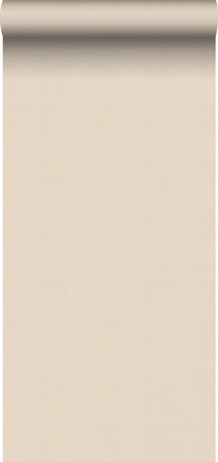 ESTAhome behang linnenstructuur zand beige - 53 cm x 10.05 m - 139545