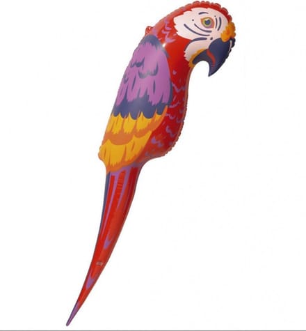 Widmann Opblaas papegaai - 120 cm - rood- vogel - hawaii