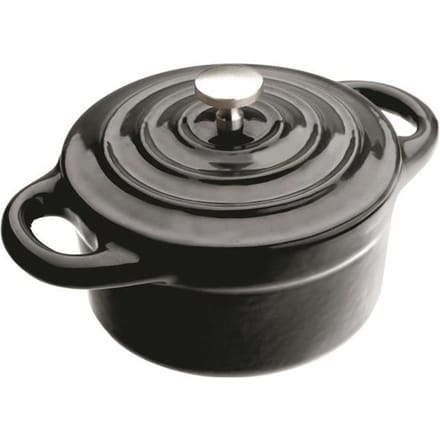 Ibili 725910N Mini Cocotte Ronde Noir 10x4,5 cm noir