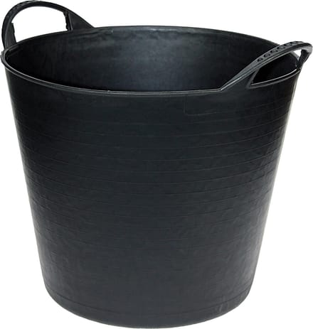 Talen Tools - Flexibele kuip - Met hendels - Kunststof - 38 liter - Zwart