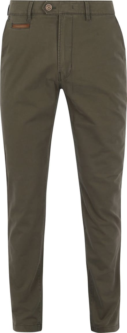 Gardeur Broek Benny-3 Cottonflex All Day Essential Dusty Olive / male