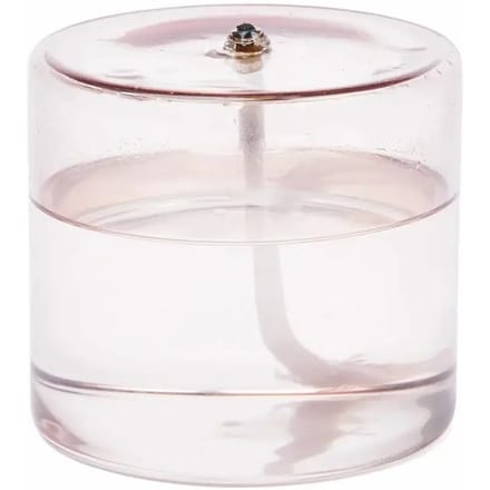 Wellmark olielamp - 9x10cm - gerecycled glas - pink