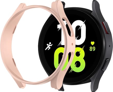 Strap-it PC Hard Case – Geschikt voor Samsung Galaxy Watch 5 44mm – Full Protect – Pink Sand