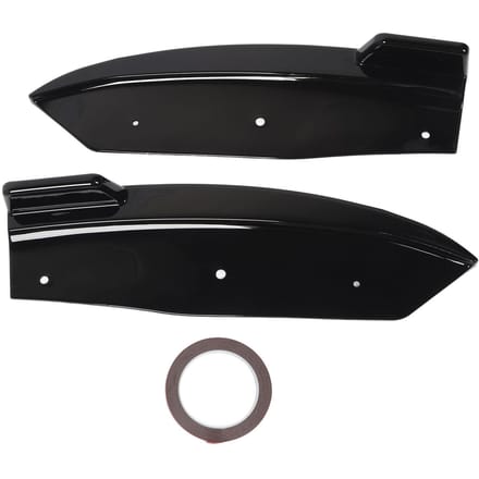 2 Pièces Lèvre Spoiler Bas de Caisse Arrière Aérodynamique Léger Diffuseur Bas Menton Diviseur pour X4 G02 M‑Sport 2018 à 2021 Glossy Black black