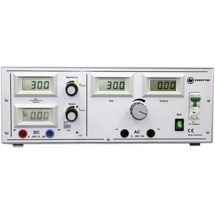 Statron 5340.92 Labvoeding, regelbaar 0 - 30 5 A 300 W Aantal uitgangen: 2 x