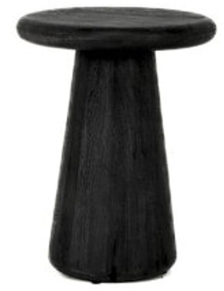 Tower living Asti Round side table 40x40x55 - Black