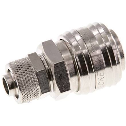 Vernikkeld Messing DN 7.2 (Euro) Luchtkoppeling Snelkoppeling 9x12 mm Push-On