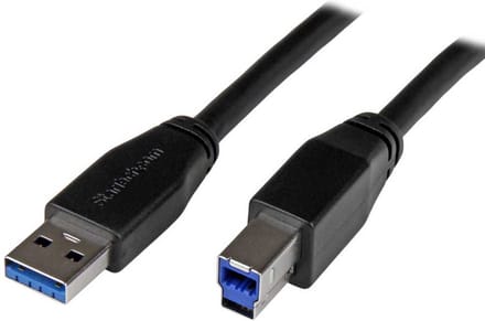 StarTech.com Active USB 3.0 USB-A Aan USB-B Cable - M/M - USB 3.1 Gen 1 - USB cable - 5 m