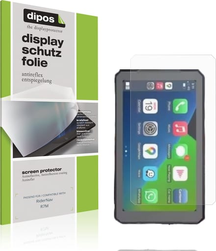 dipos – 2x Matte Beschermfolie geschikt voor RiderNav R7M | Krasbestendige & antireflecterende Screenprotector Ultra-Thin