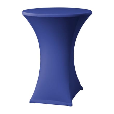 statafelrok stretch D2 - Ø 80-85cm - incl. topcover - blauw