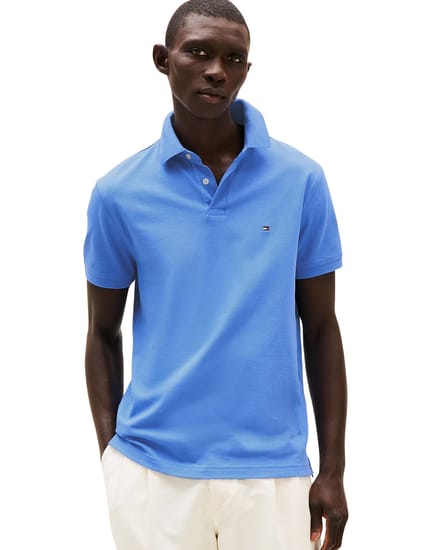 Tommy Hilfiger 1985 Regular Polo - heren poloshirt - middenblauw