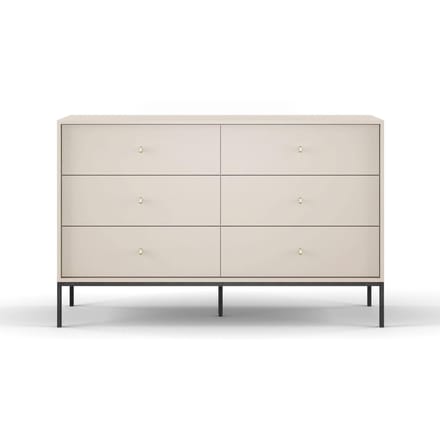 Selsey Monne - Dressoir 154 cm met zes laden -Beige