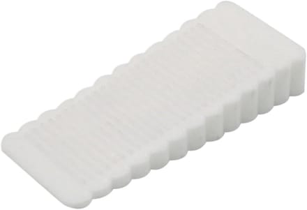 Deurwig - Deurstopper - Deur Open Houden - Antislip Ontwerp - M: 95x41x16mm - Wit