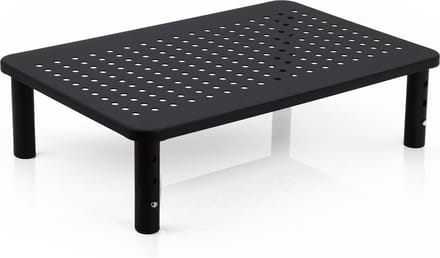 Monitorstandaard metaal ventilatiegaatjes 37 x 10 x 24 cm (BxHxD)