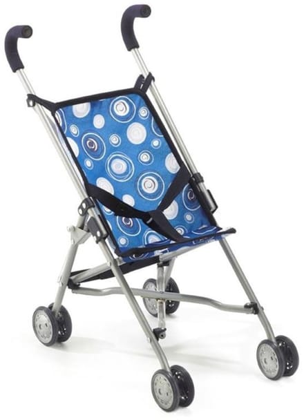 Bayer Chic 2000 - Mini-Poppenbuggy Roma - Blauw met luchtbellen