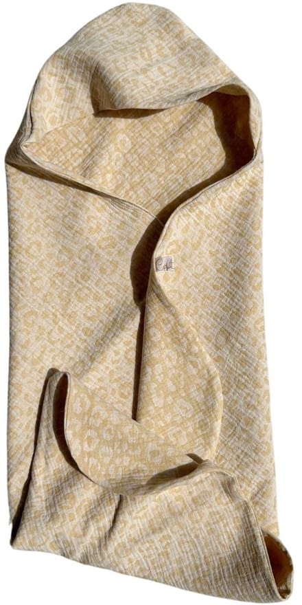 Cateu Løve Baby Omslagdoek Mini - Wikkeldeken - Badcape - Hydrofiele doek