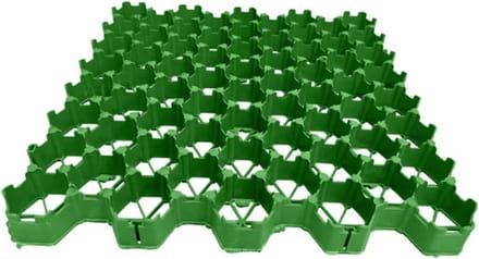 Grindrooster Gazon - Opritstabilisator Tuintegels - Grind Stabiliseren - In elkaar grijpend Ontwerp - 4 stuks - Groen