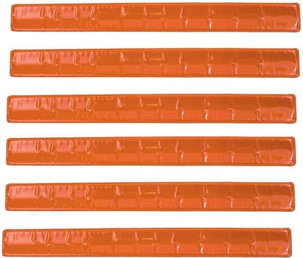 Klaparmband Oranje 22 Cm | 6 stuks
