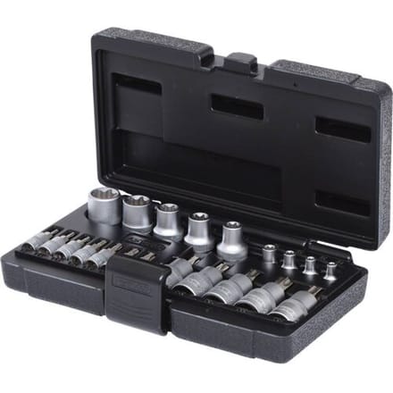 KS TOOLS 1/4"+1/2" Torx-dopsleutelset 21-delig - 911.4307
