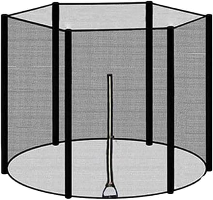 Trampoline Veiligheidsnet - Vervangend Net - Veilig Spelen - UV Bestendig - 24 m - Zwart