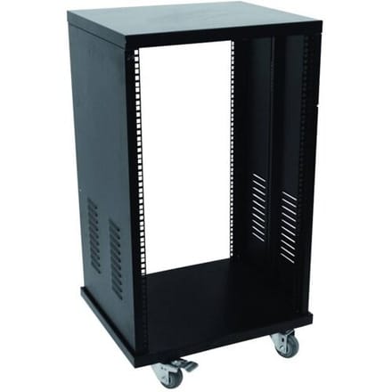 Omnitronic SR-19 19 inch rack 16 HE Staal Incl. wielen