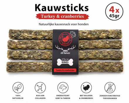 Haba's Tatanka - Kauwsticks - Kalkoen en Cranberries 1 st