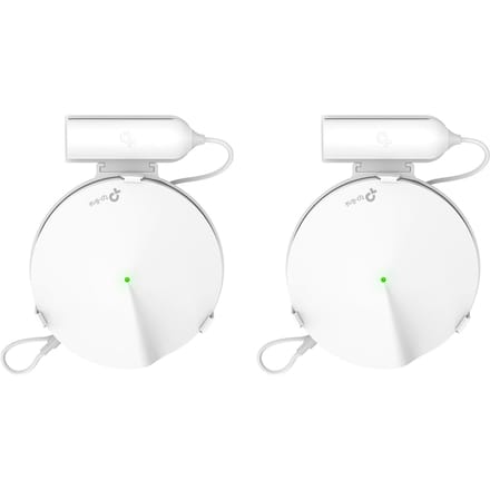 Muurbevestiging voor TP Link Deco M9 Plus Whole Home Mesh WiFi-systeem TPLink Deco M9 Plus Wifi-routerplank Kabelbeheerbeugel US Plug Version (2 Pack) white