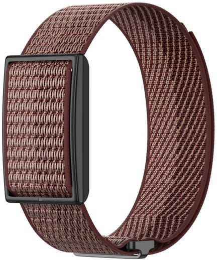 Strap-it Nylon bandje geschikt voor Polar Loop (Wijnrood)
