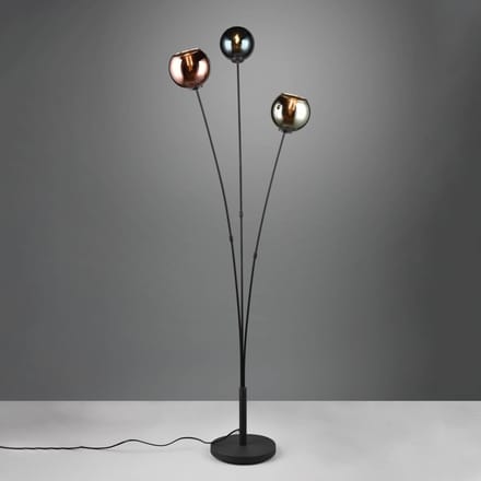 REALITY SHELDON - Vloerlamp - Multicolour - excl. 3x E14 4 W - Voetschakelaar