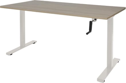 Zit-sta bureau - Slinger 160x80 - wit frame