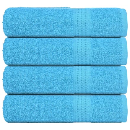 vidaXL - Handdoeken - FROGN - 4 - st - 50x100 - cm - 360 - g/m² - turquoise
