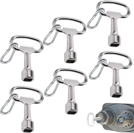 Multifunctionele Vierkante Sleutelset 8mm - 6 Stuks voor Verwarmingssystemen en Apparatuur