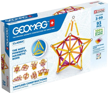 Geomag Classic Green Line Junior Recycled - Magnetisch Constructiespeelgoed - 93-delig - Vanaf 3 jaar