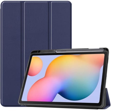 EtuiTab - Samsung Galaxy Tab S6 Lite Hoes - CIEMNO-NIEBIESKIE - Pen Gleuf - Slim Ontwerp
