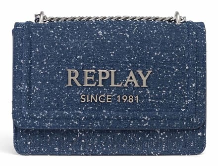 REPLAY schoudertas Crossbody Bag Blu Denim blauw