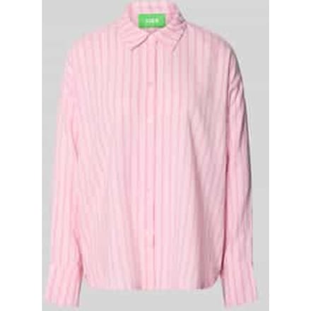 Overhemdblouse met linnen en knoopsluiting model 'ALMIRA'