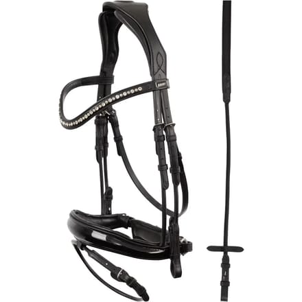 Engels gecombineerd rijhalster met anatomische neusriem ANKY Comfort Fit