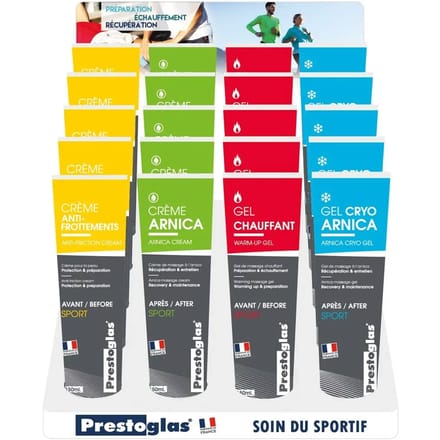 Massage gels en crèmes Prestoglas (x20)